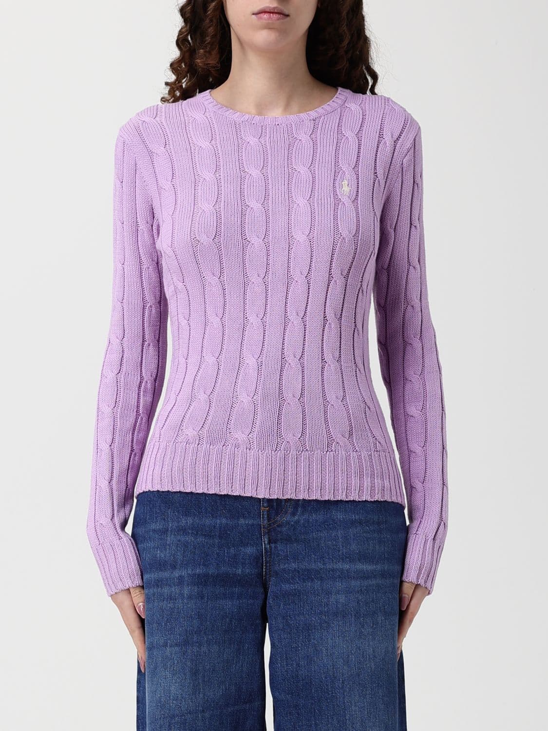 Polo Ralph Lauren Sweater Woman color Lilac