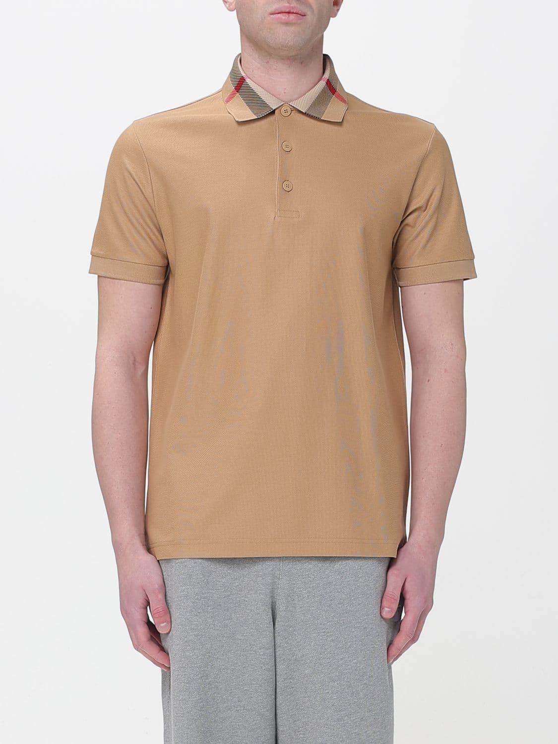 Burberry Polo Shirt Men color Beige