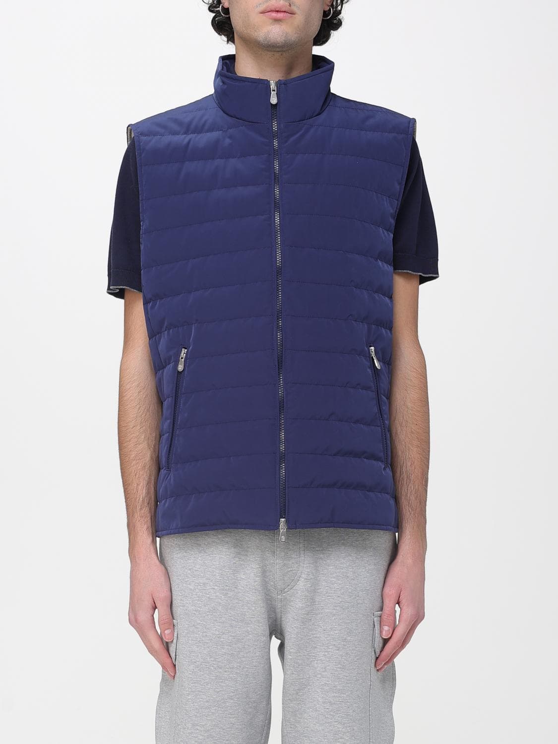 Brunello Cucinelli Suit Vest Men color Blue