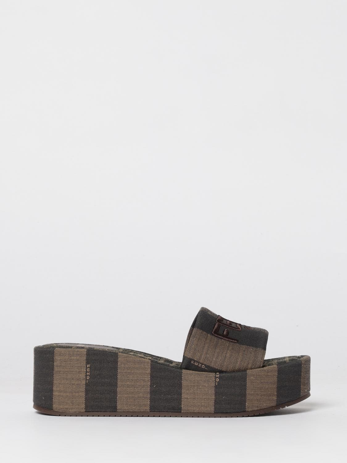 Fendi Heeled Sandal Woman color Brown