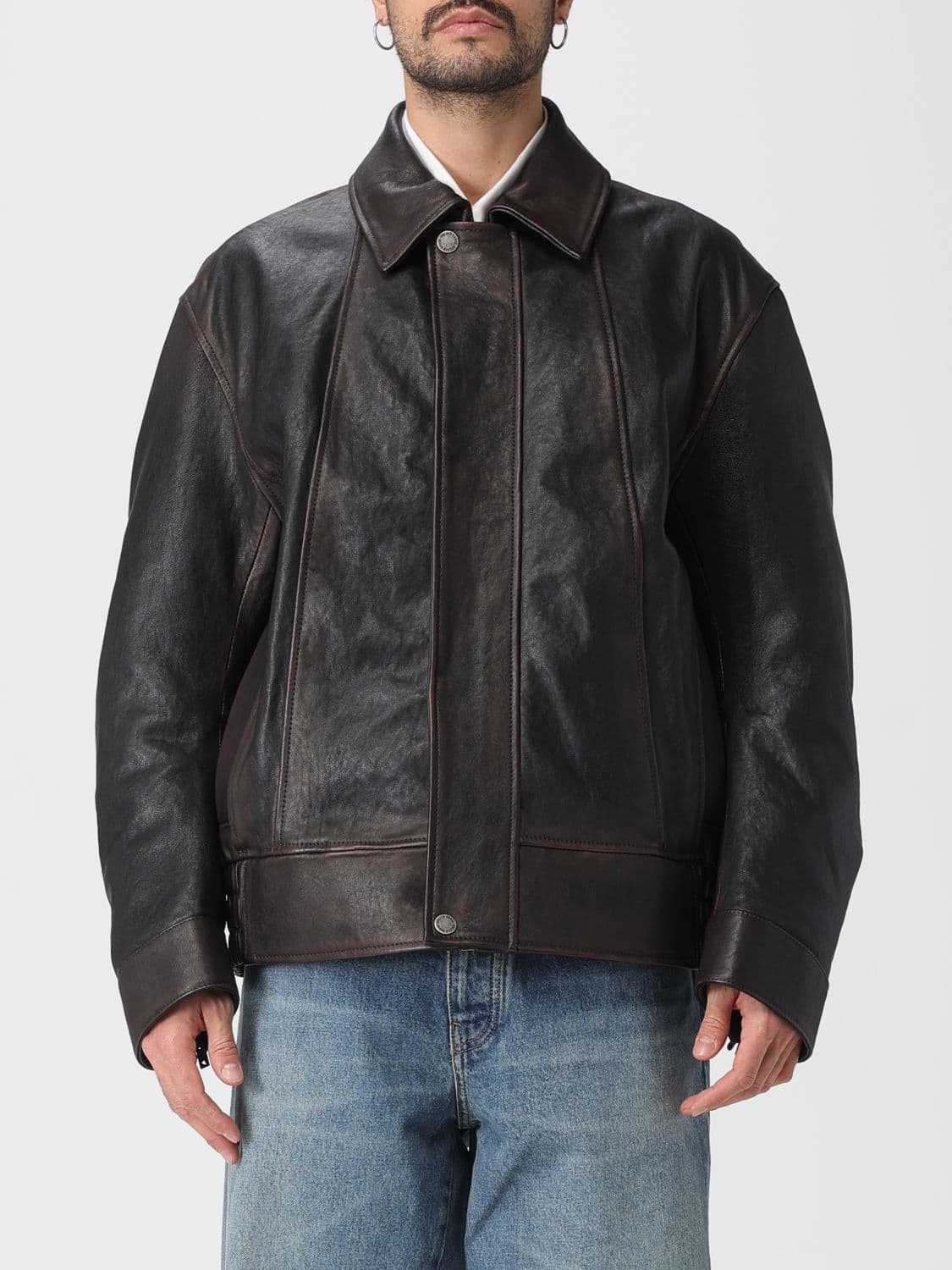 Golden Goose Jacket Men color Burnt