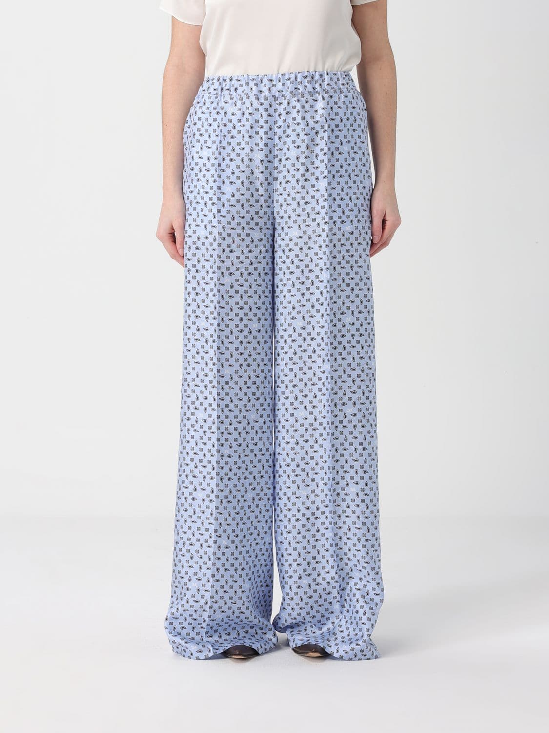 Max Mara Pants Woman color Gnawed Blue