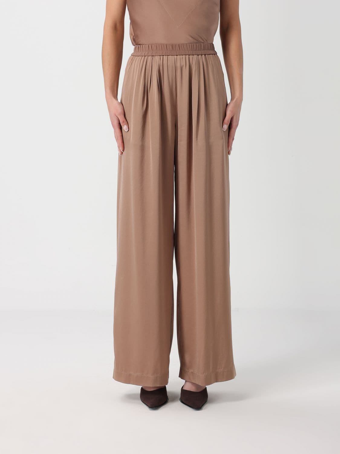 Forte Forte Pants Woman color Walnut