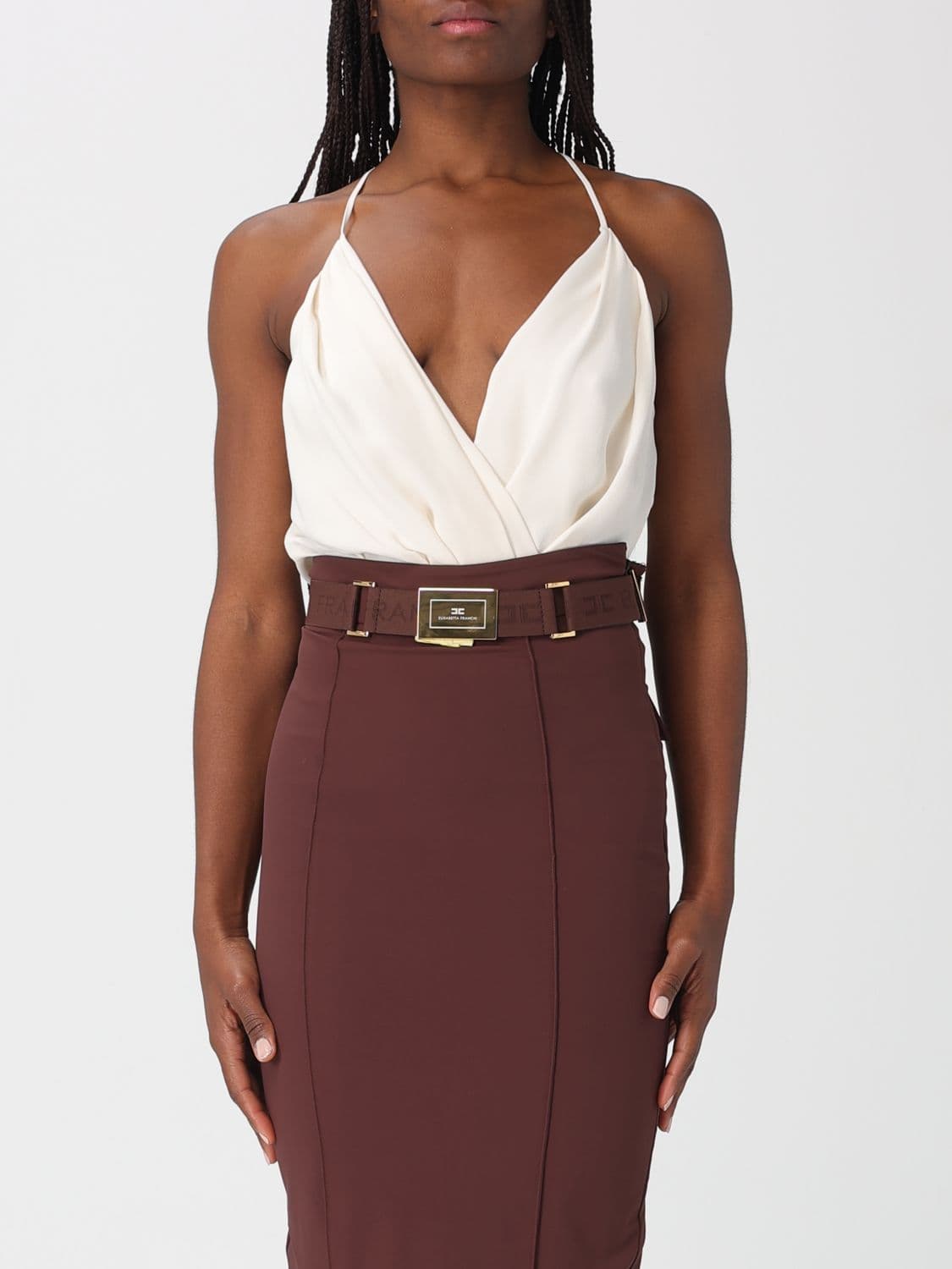 Elisabetta Franchi Top Woman color Butter