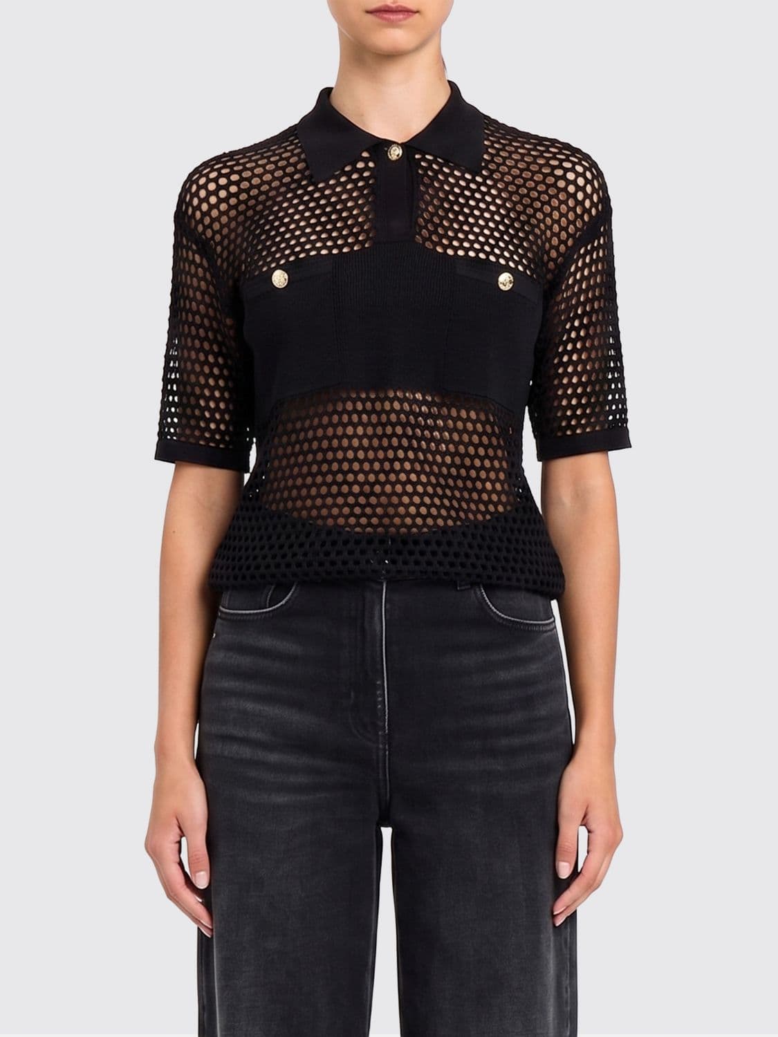 Twinset Polo Shirt Woman color Black