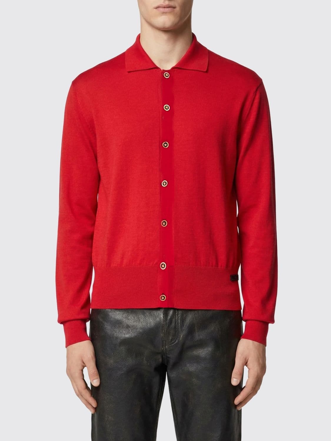 Versace Sweater Men color Red