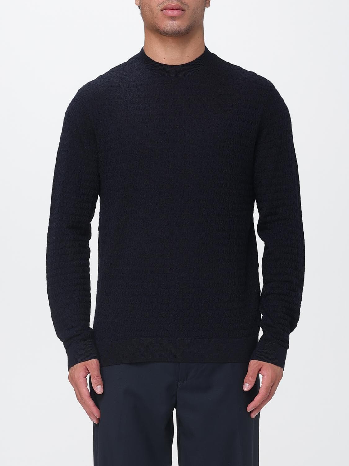 Emporio Armani Sweater Men color Blue