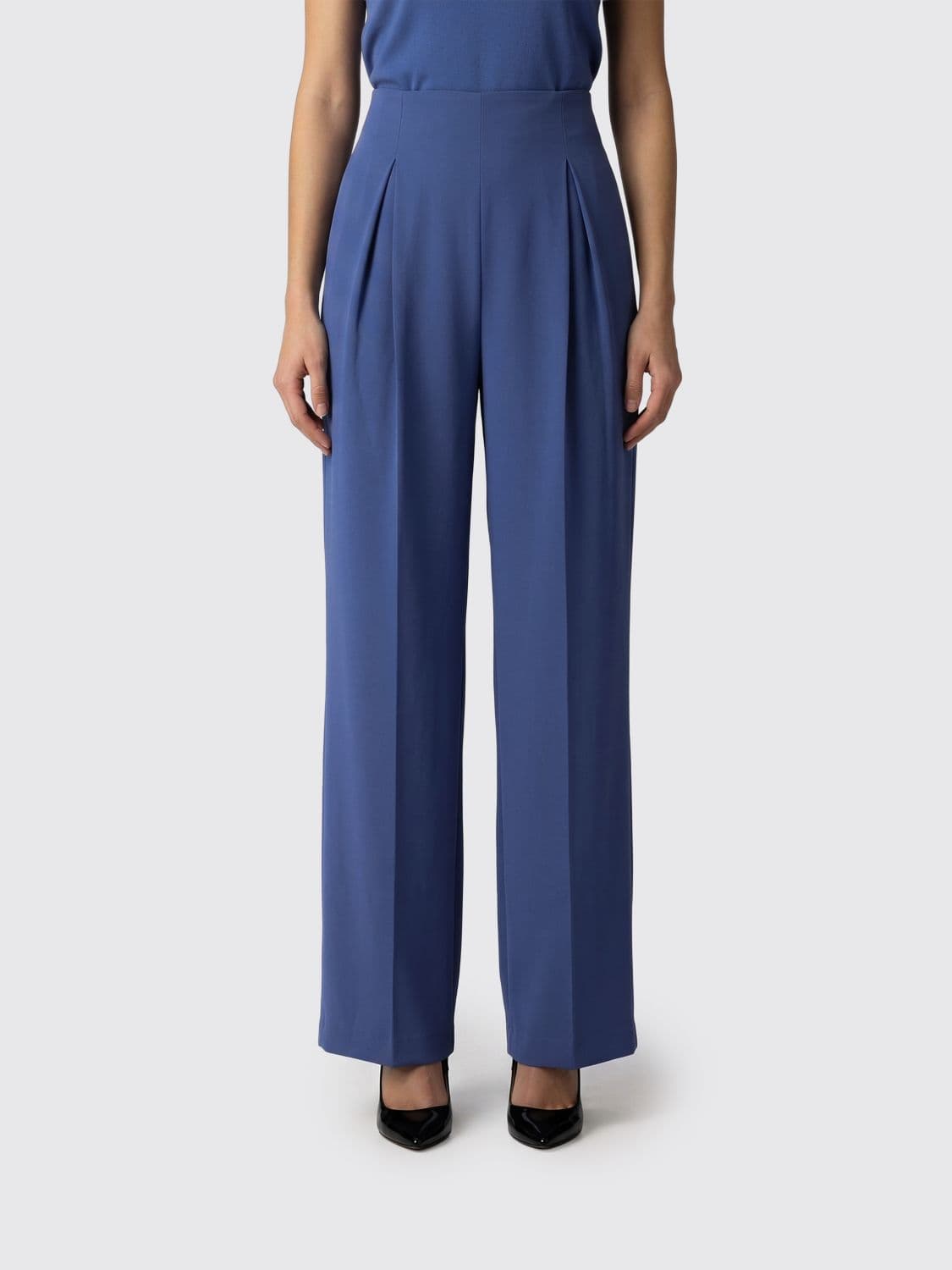 Max Mara Pure Pants Woman color Navy