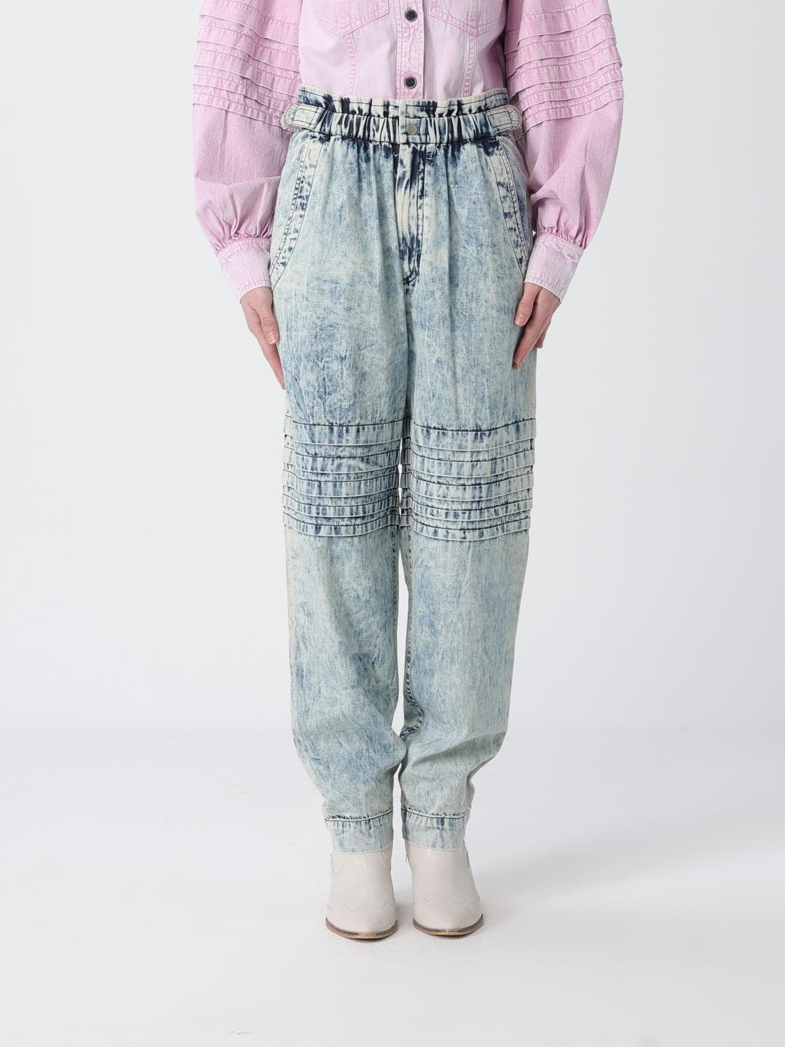 Isabel Marant Etoile Jeans Woman color Gnawed Blue