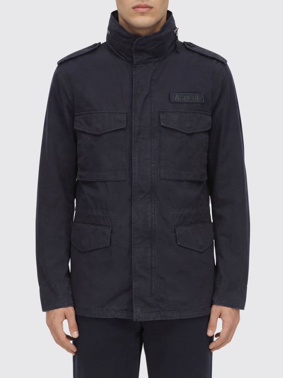 Aspesi Coat Men color Blue · M