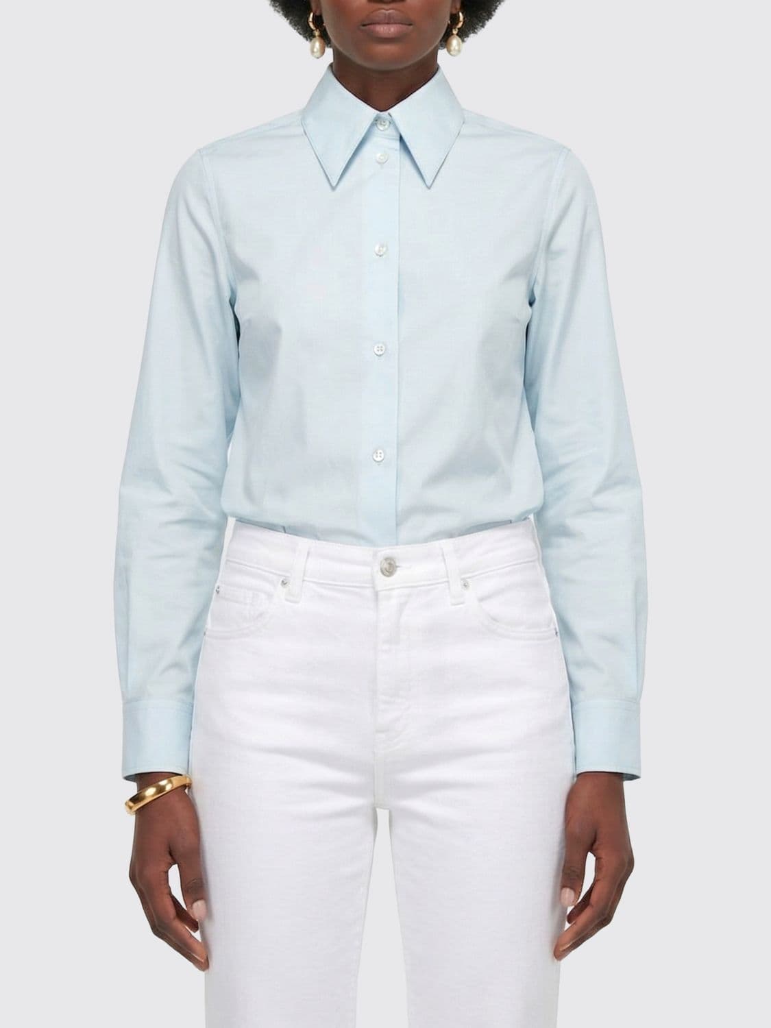 Jil Sander Shirt Woman color Blue