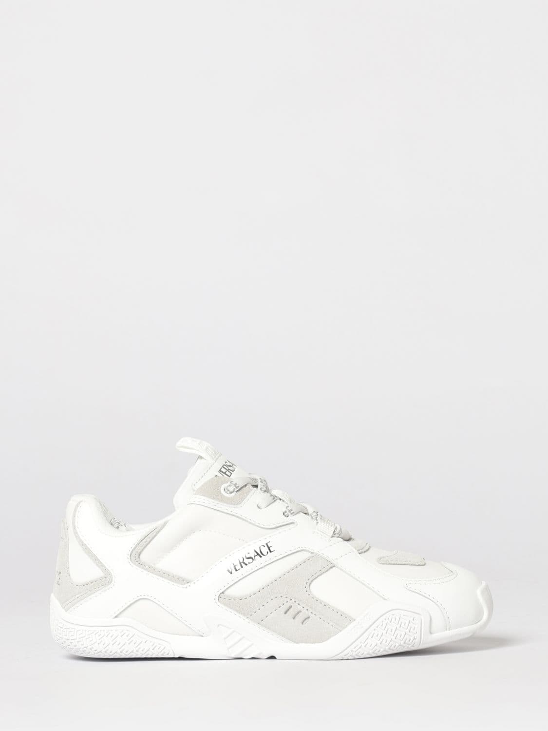 Versace Galaxia Sneakers in Suede and Smooth Leather