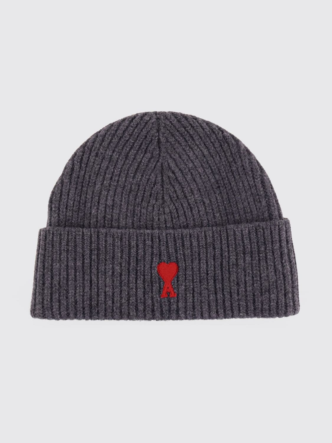 Ami Paris Ribbed Wool Hat