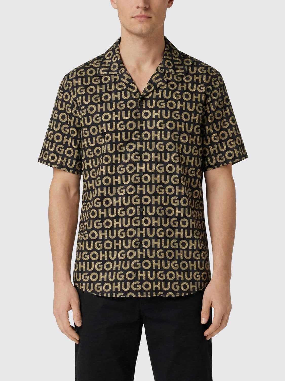 Hugo Cotton Shirt with Logo