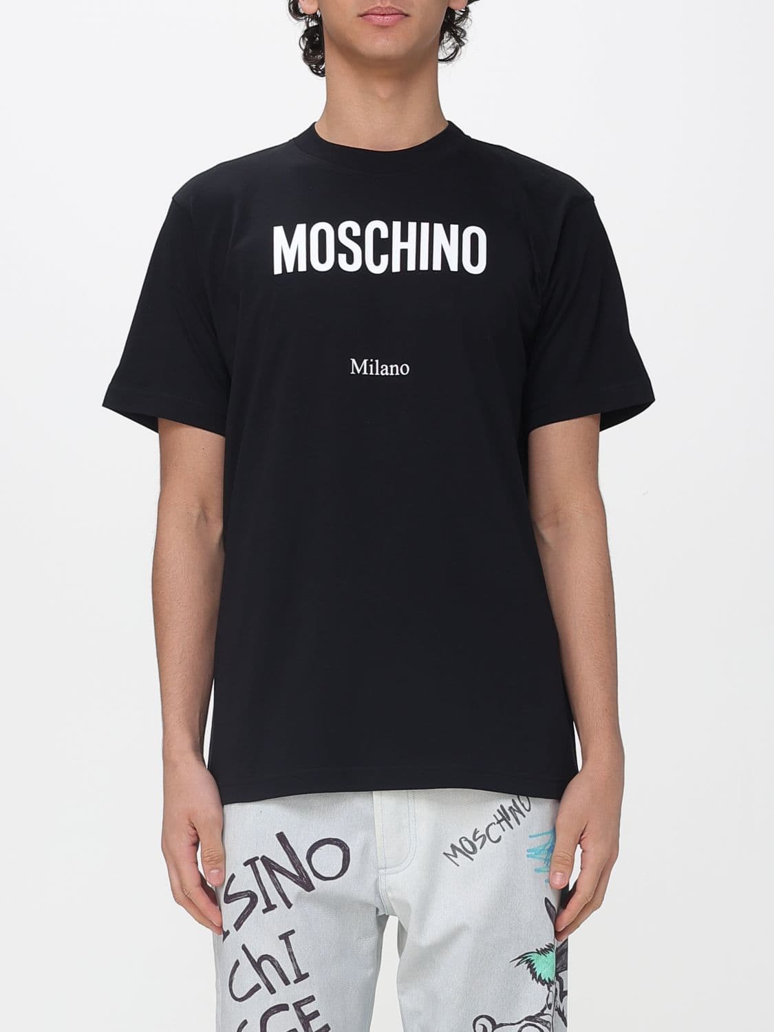 Moschino Couture Cotton T-shirt with Logo