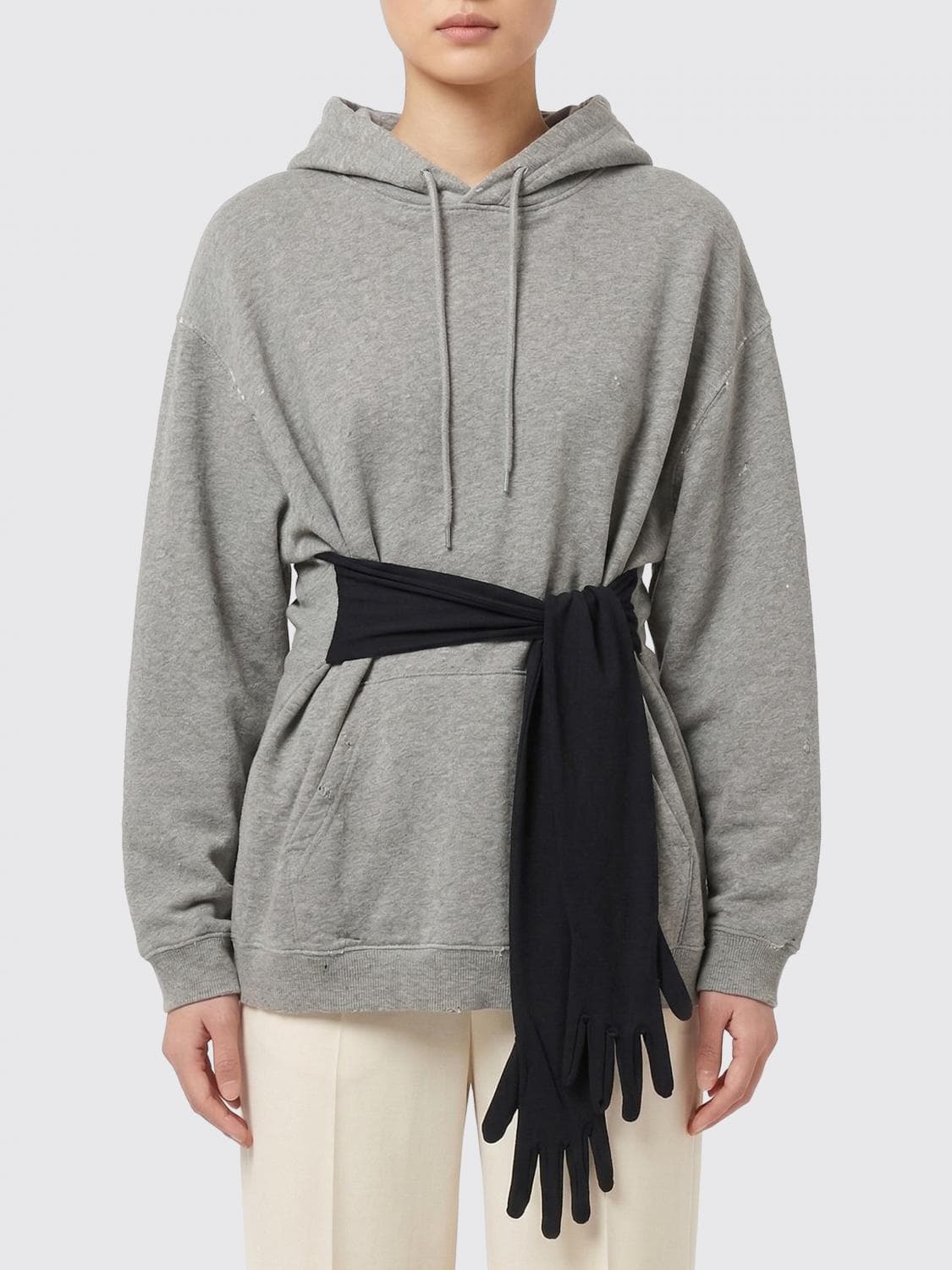 Mm6 Maison Margiela Cotton Hooded Dress