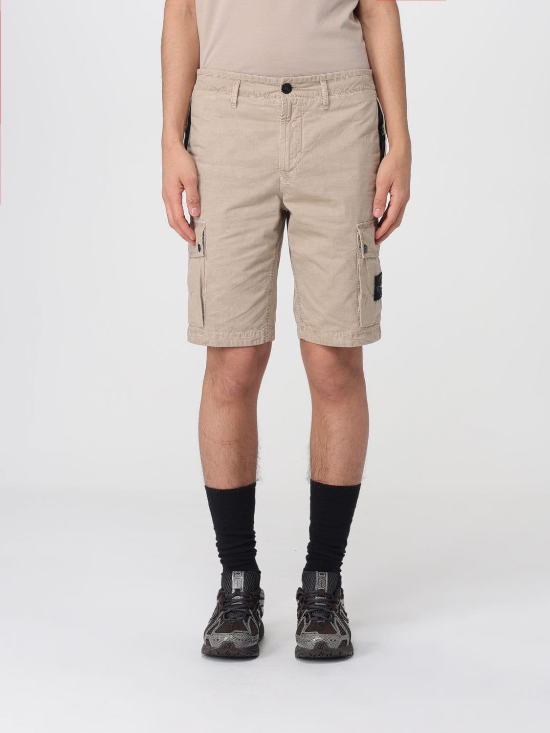 Stone Island Cotton Cargo Shorts