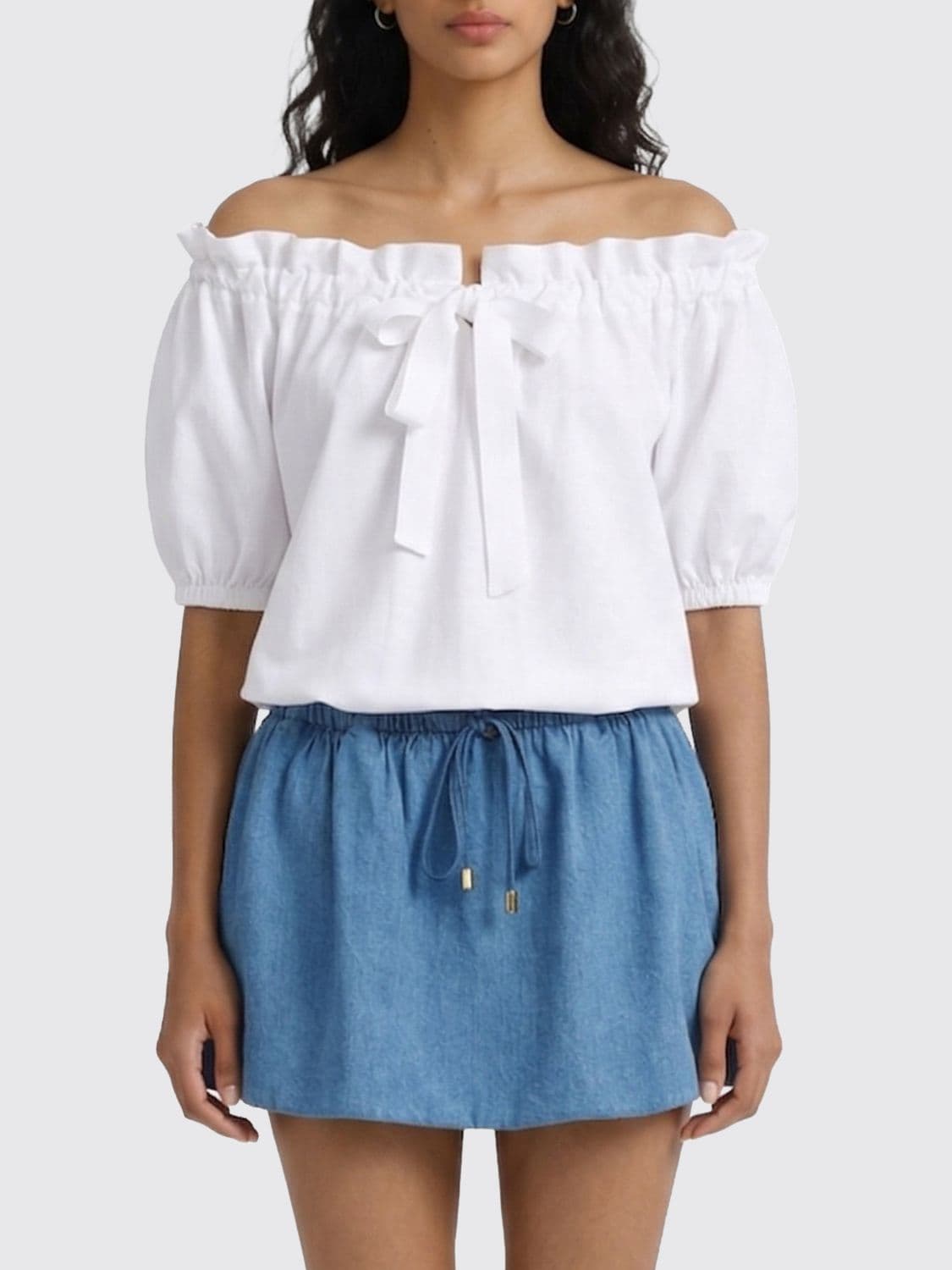 Patou Cotton Top with Collar