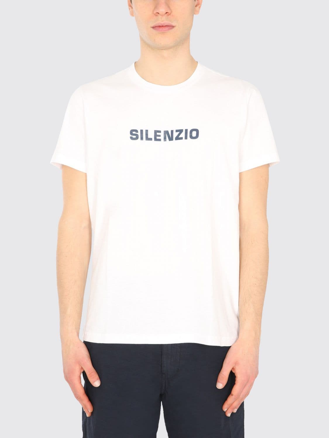 Aspesi Cotton T-shirt with Slogan