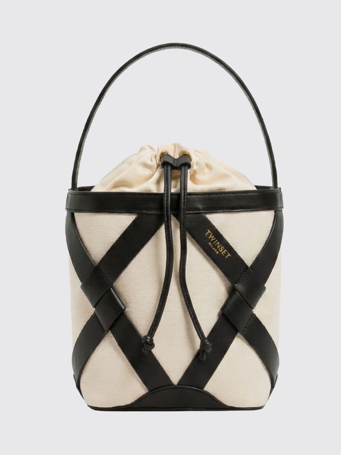 Twinset Canvas Bucket Bag