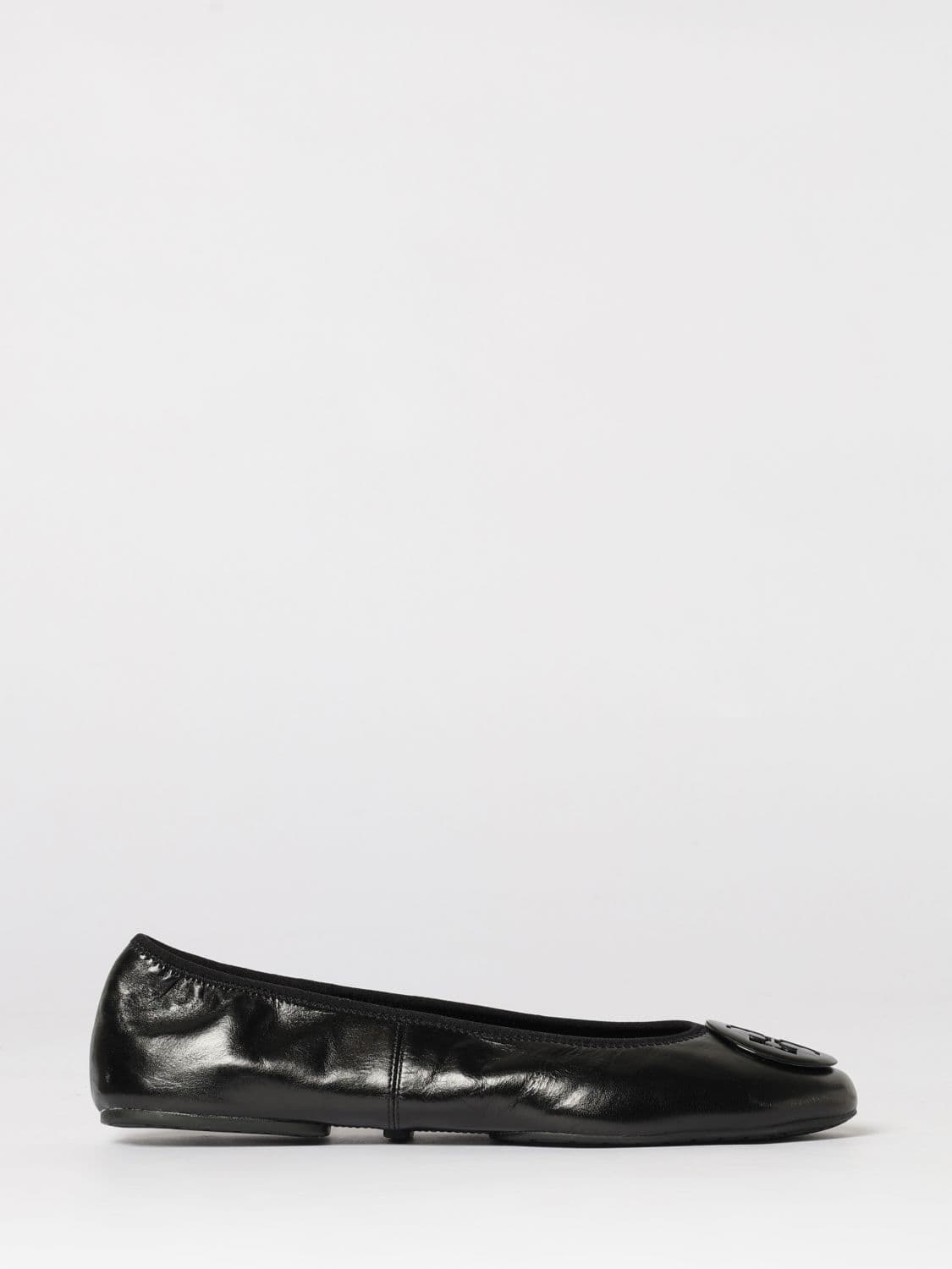 Tory Burch Reva Leather Travel Ballerinas