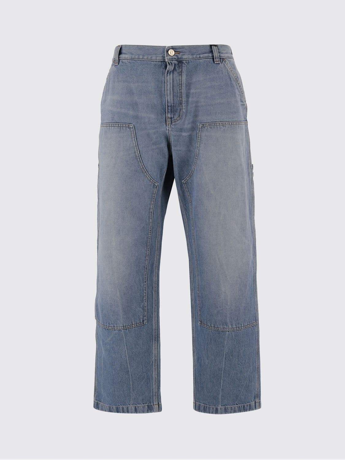 Versace Wide Leg Jeans In Denim