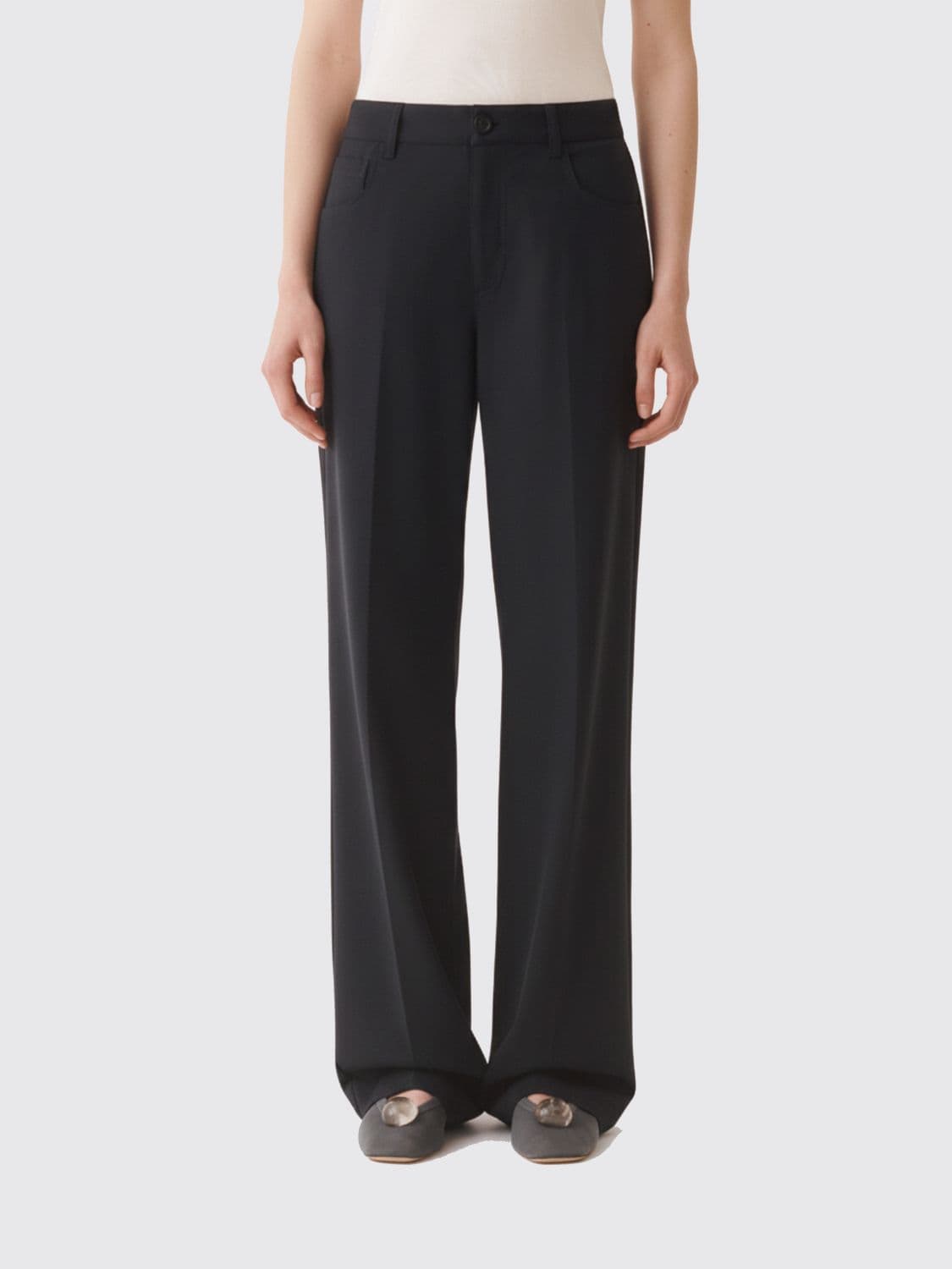Fabiana Filippi Straight Milano Knit Jersey Trousers