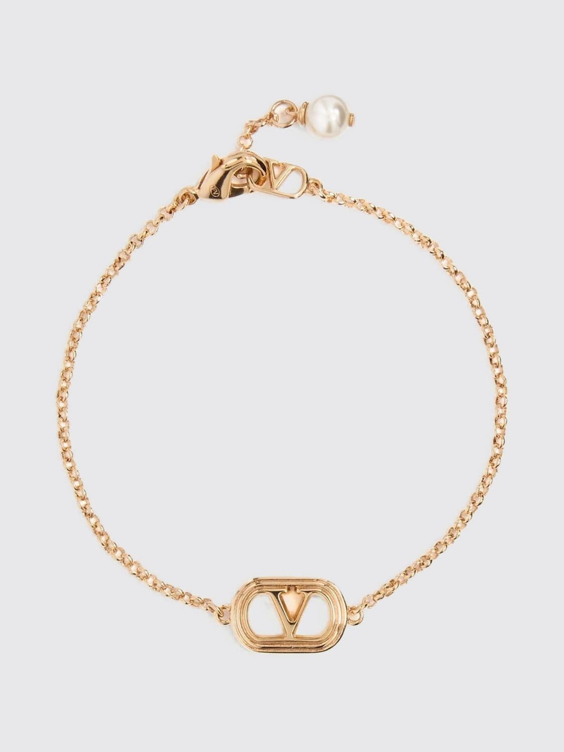Valentino Garavani VLogo Brass Bracelet · M