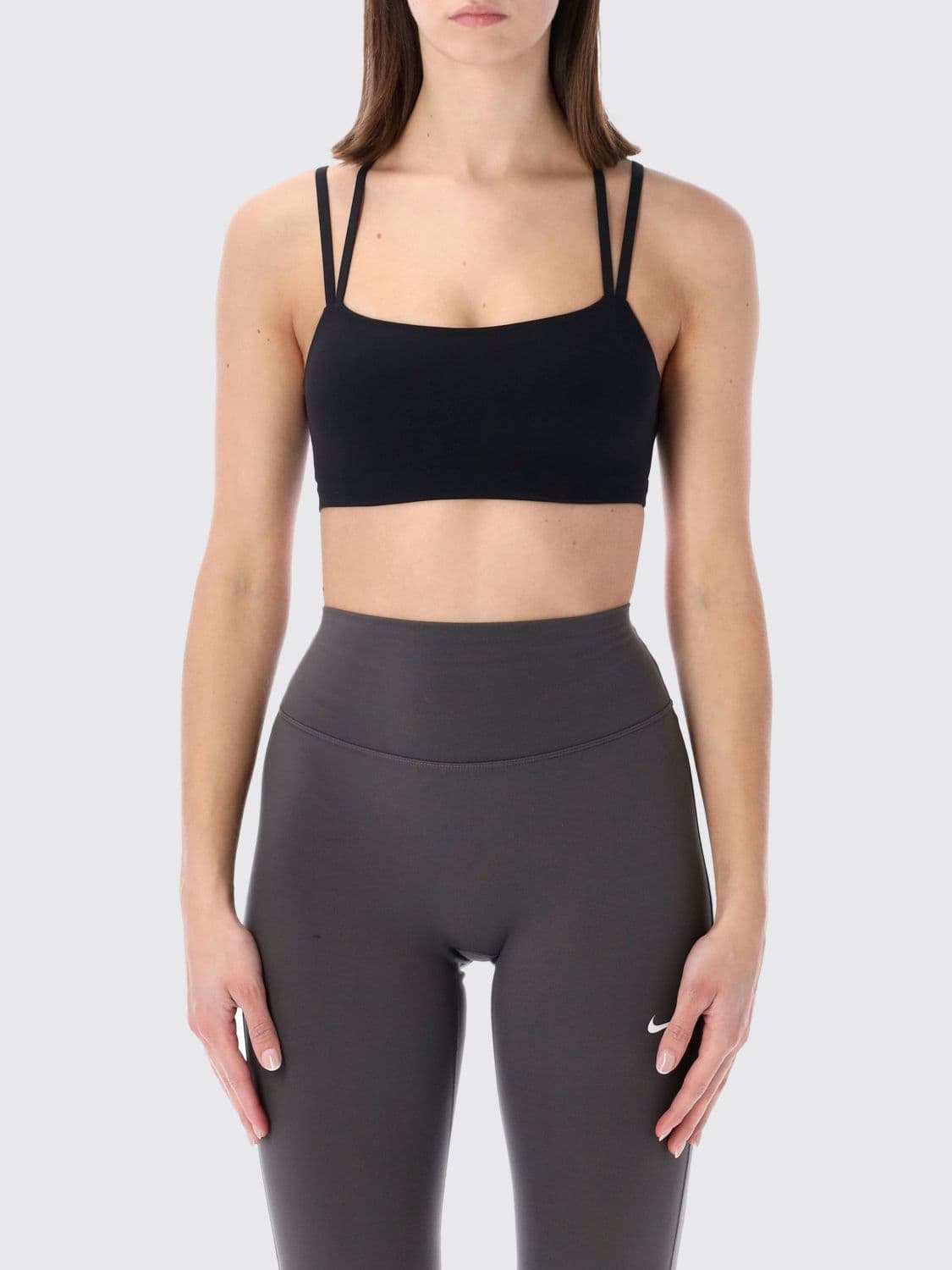 Nike Zenvy Strappy Cropped Top in Stretch Technical Fabric