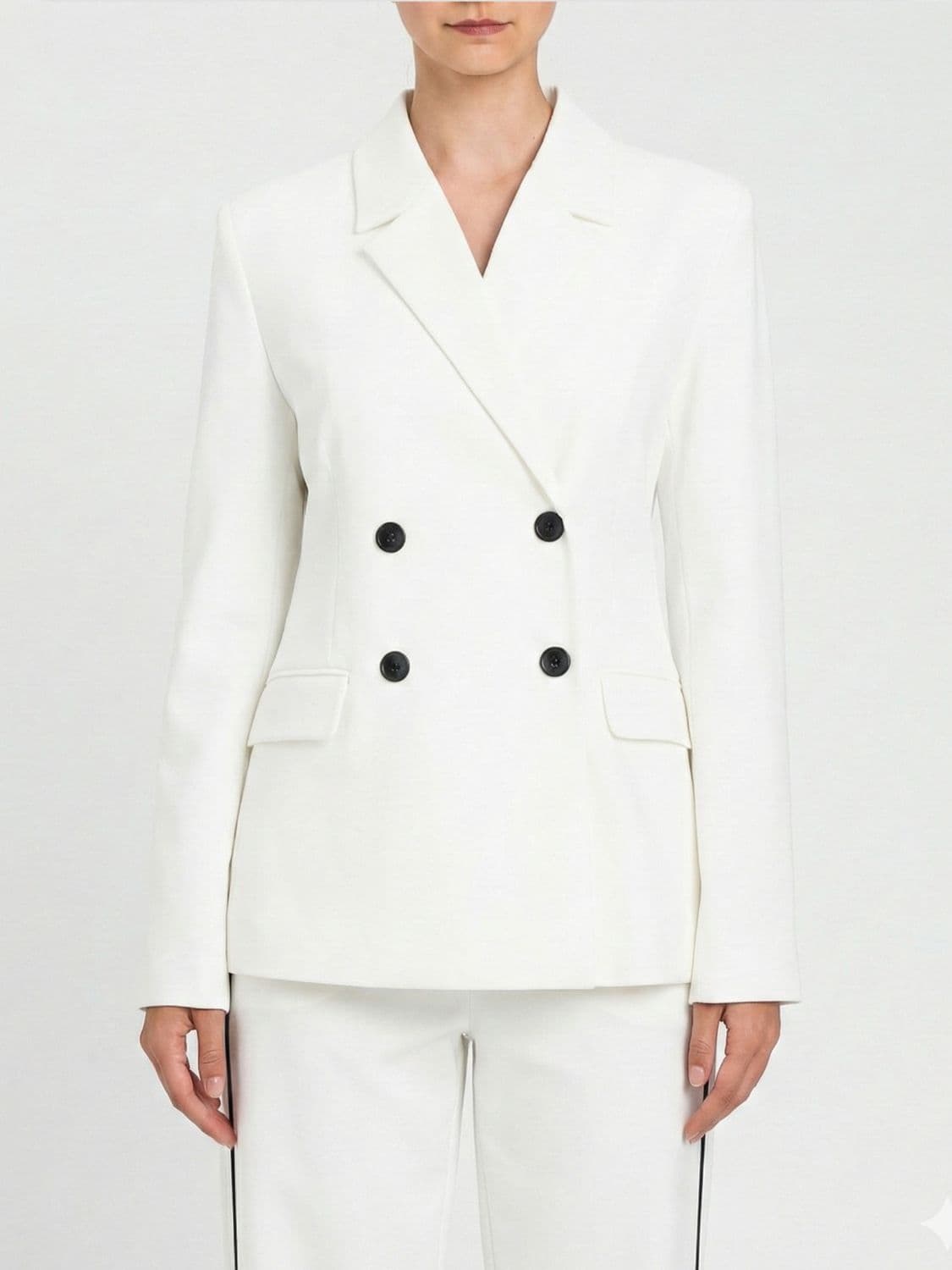 Actitude Twinset Double-Breasted Viscose Blazer