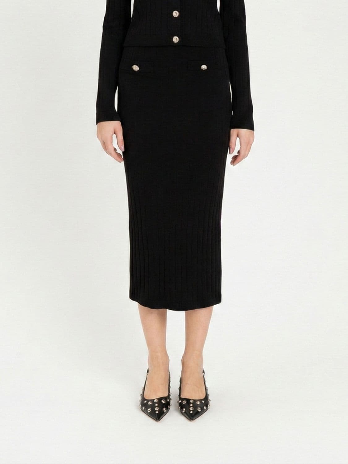 Actitude Twinset Knit Midi Skirt
