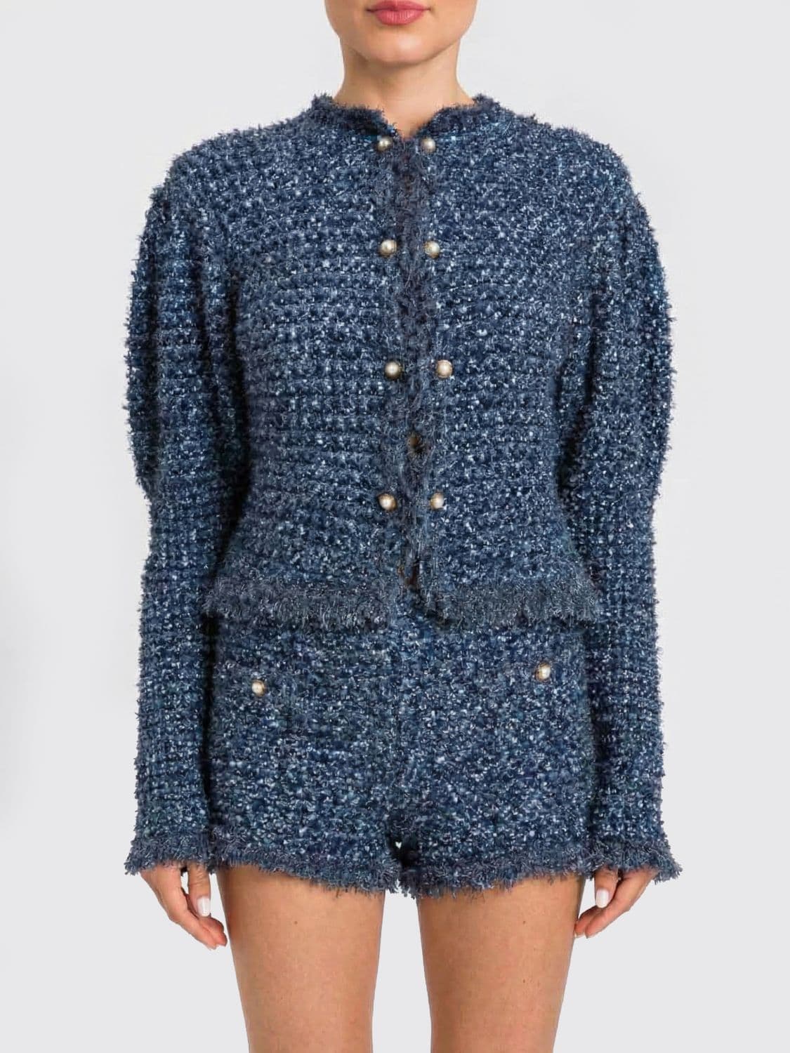 Twinset Bouclé Cotton Jacket