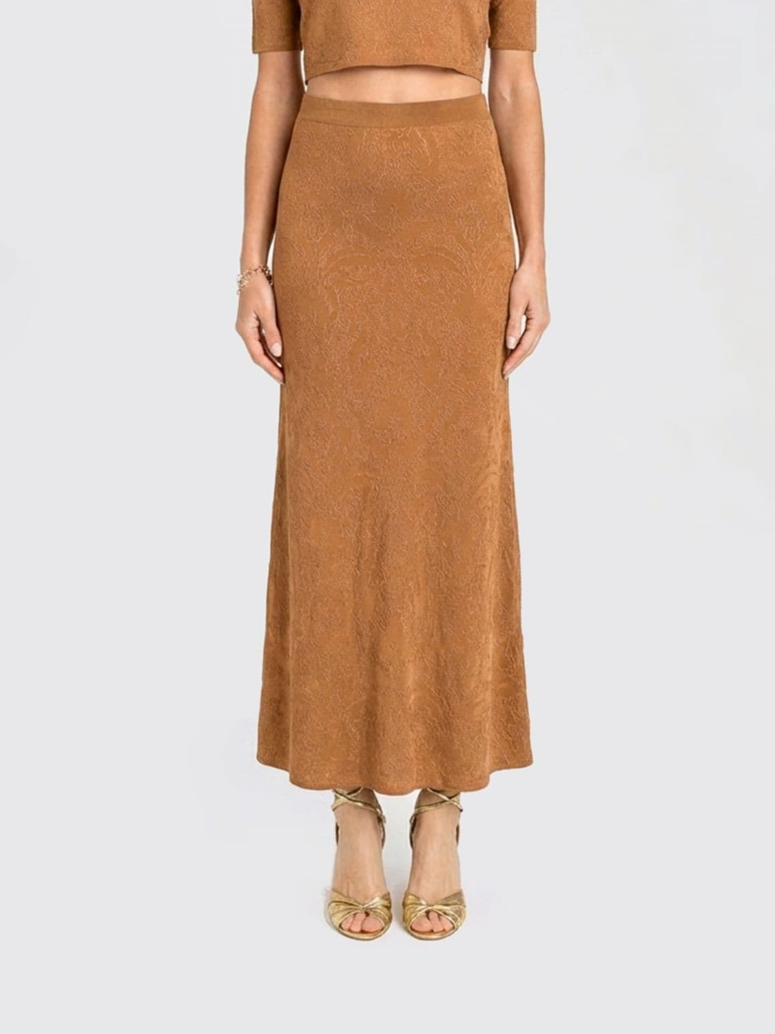 Twinset Midi Skirt in Viscose Blend