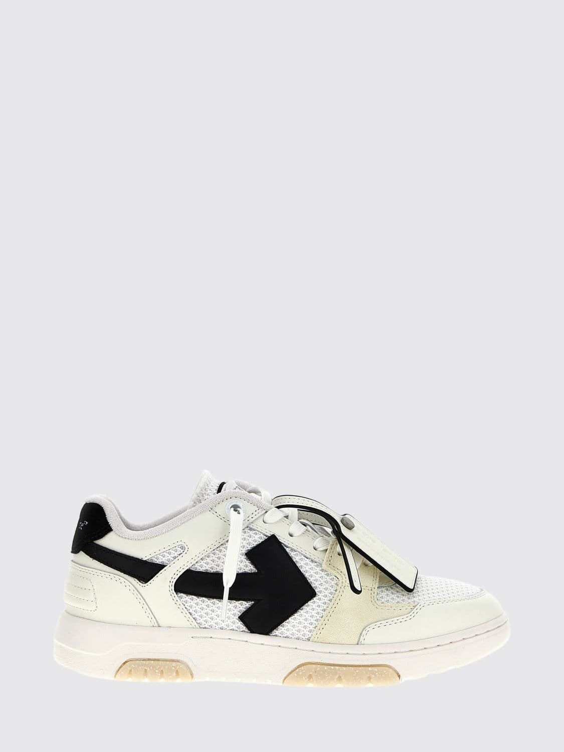 Off-White Out Of Office Leather and Mesh Sneakers · 40