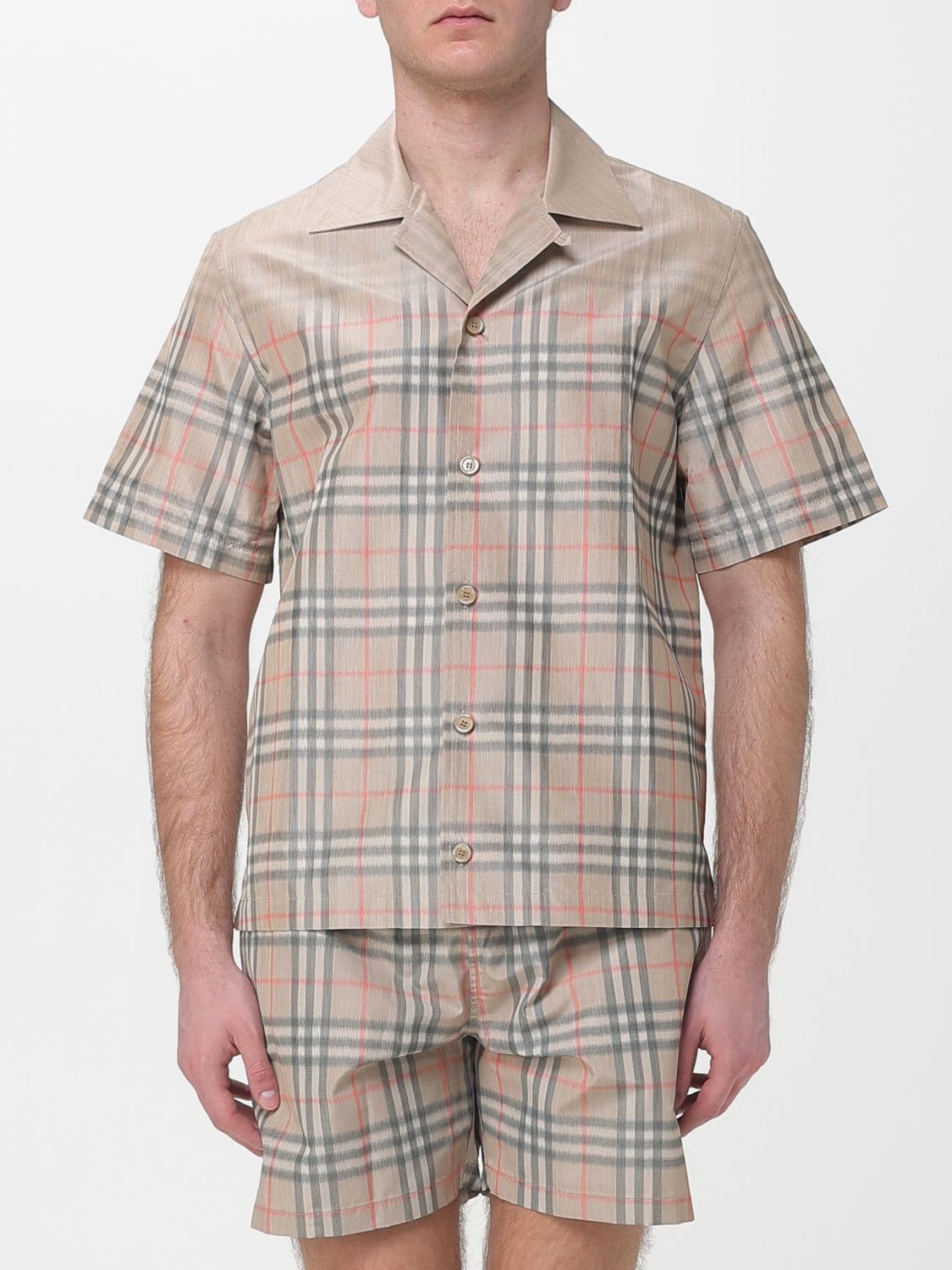 Burberry Casual Shirt in Viscose Blend with Vintage Check Print