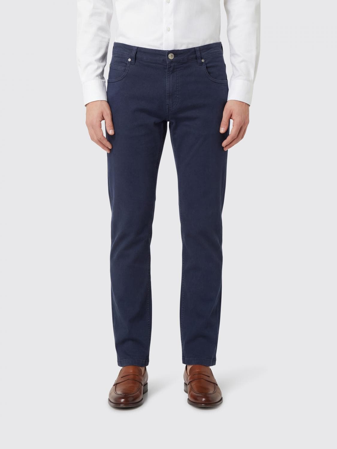 Eleventy Stretch Cotton Slim Fit Jeans