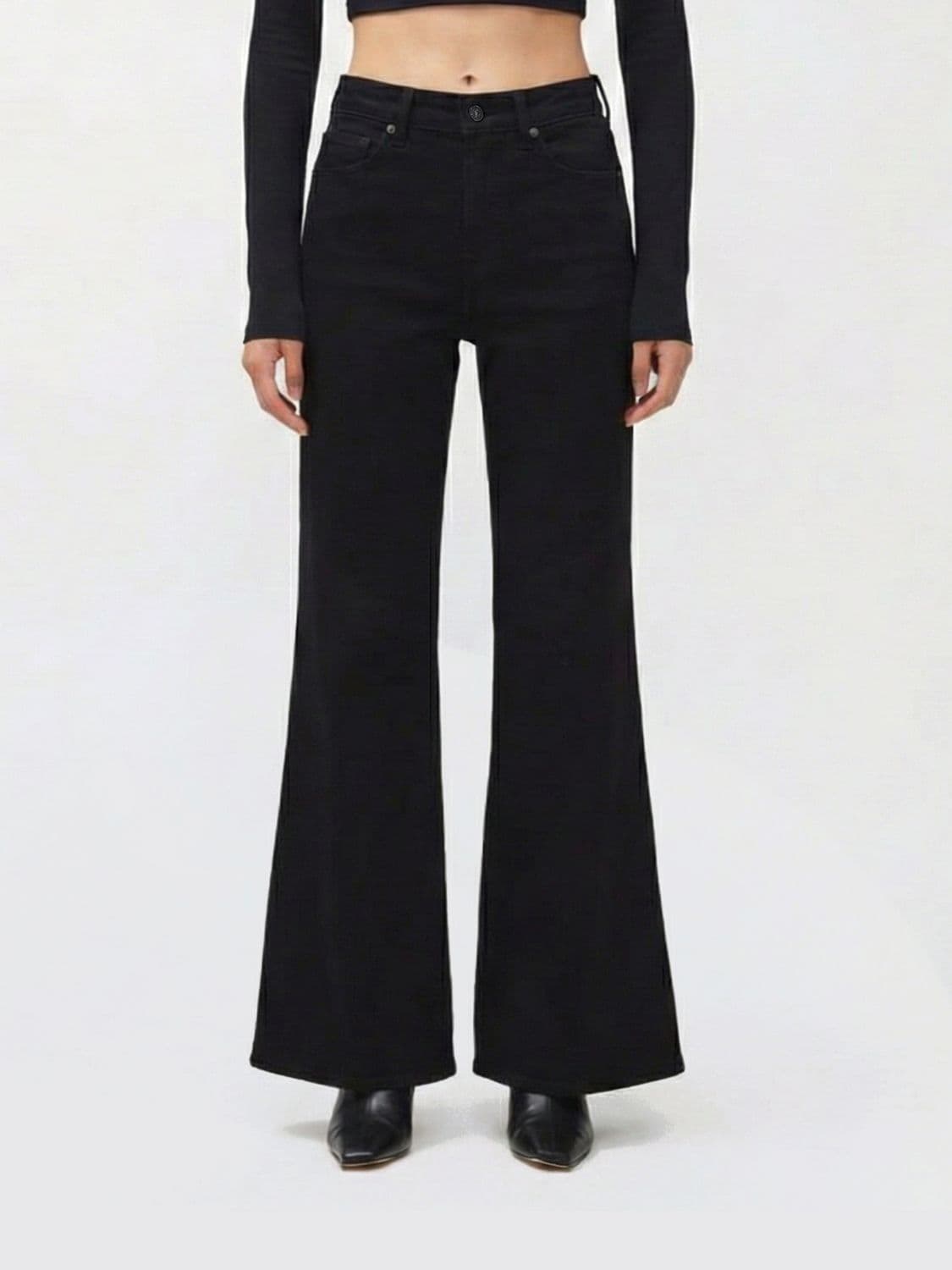 7 For All Mankind Flared Stretch Denim Jeans