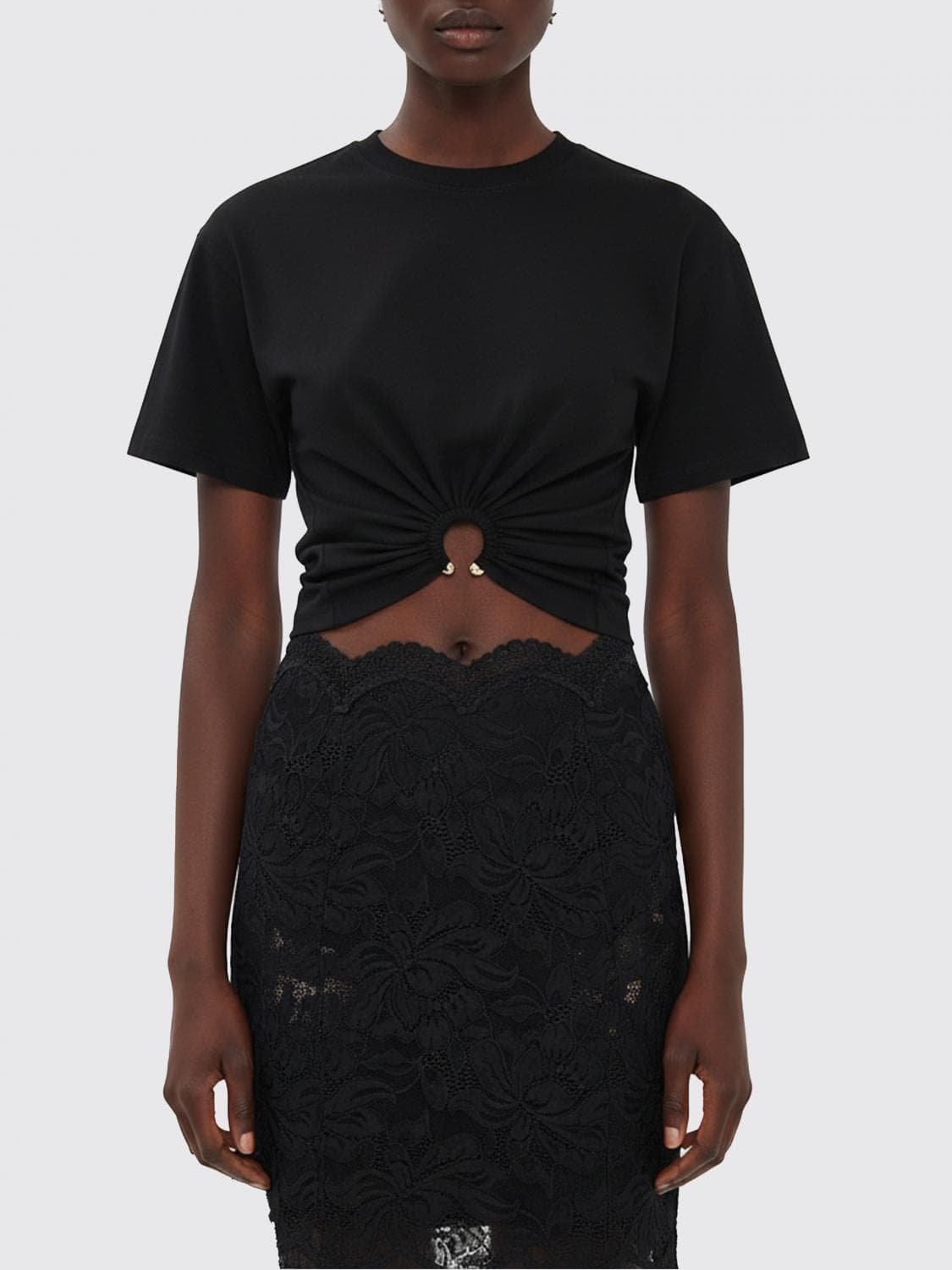 Rabanne Cotton Crop T-shirts