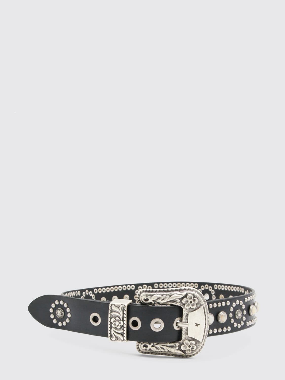 Golden Goose Leather Belt with Studs