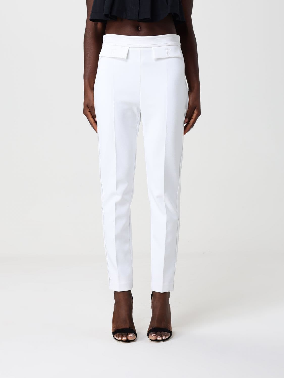 Elisabetta Franchi Crepe Cropped Trousers
