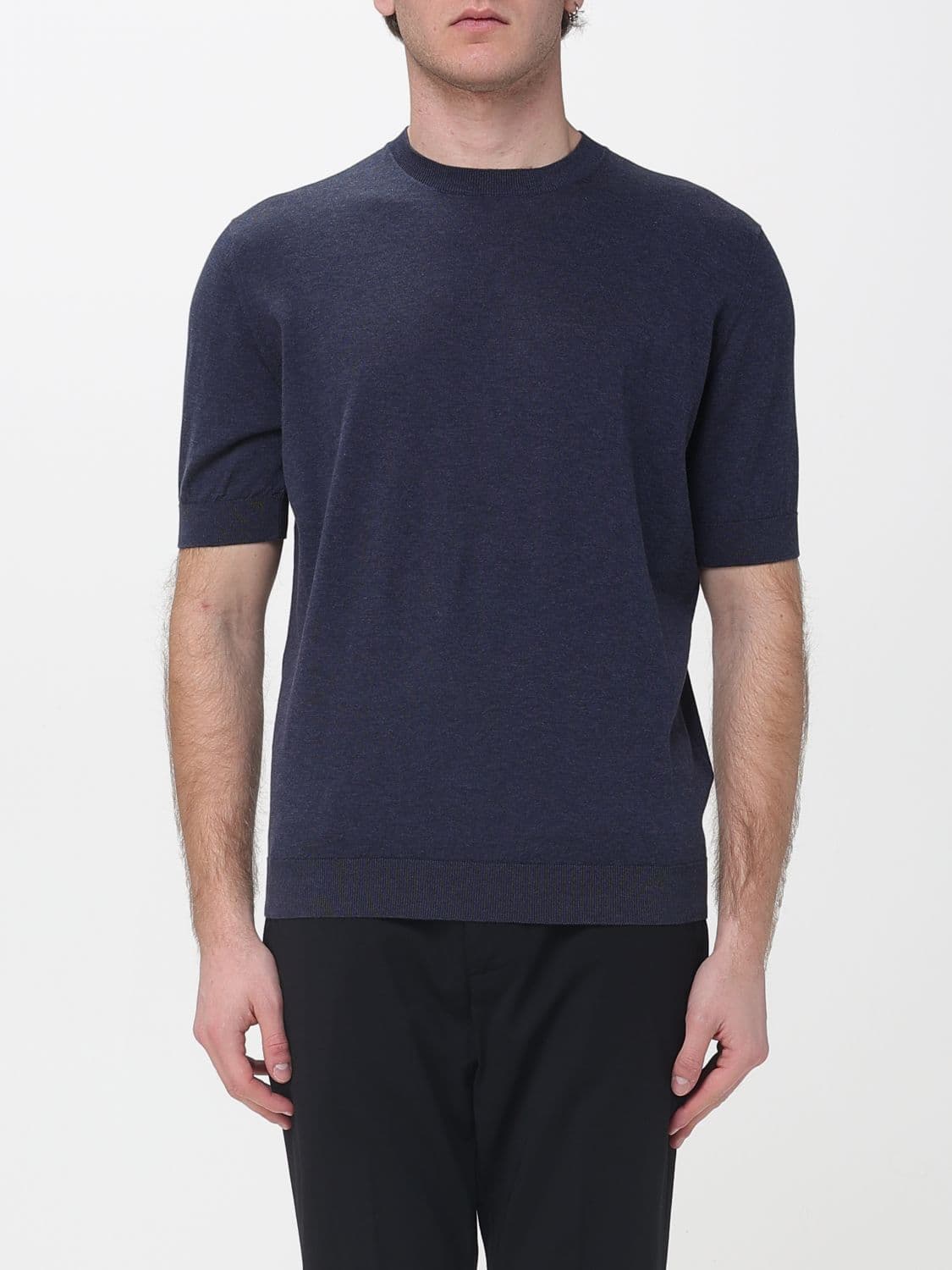 Lardini Cotton Crew Neck Sweater