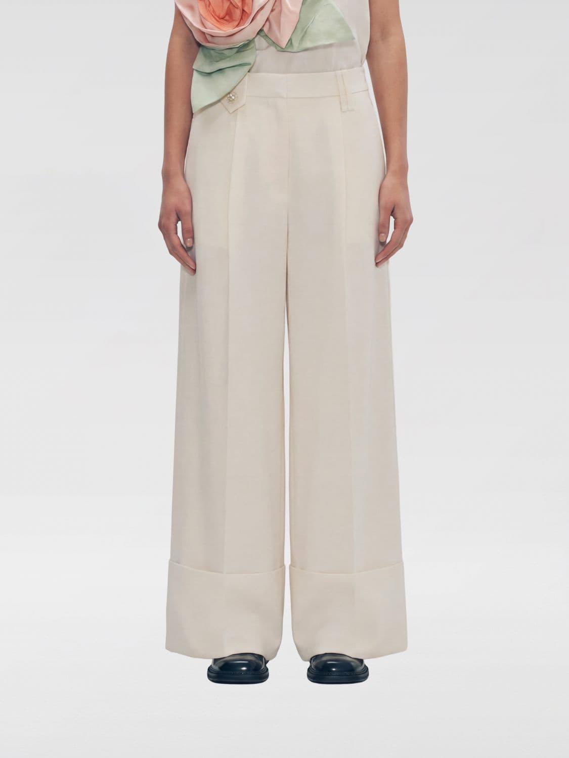 Simone Rocha Virgin Wool Blend Palazzo Trousers