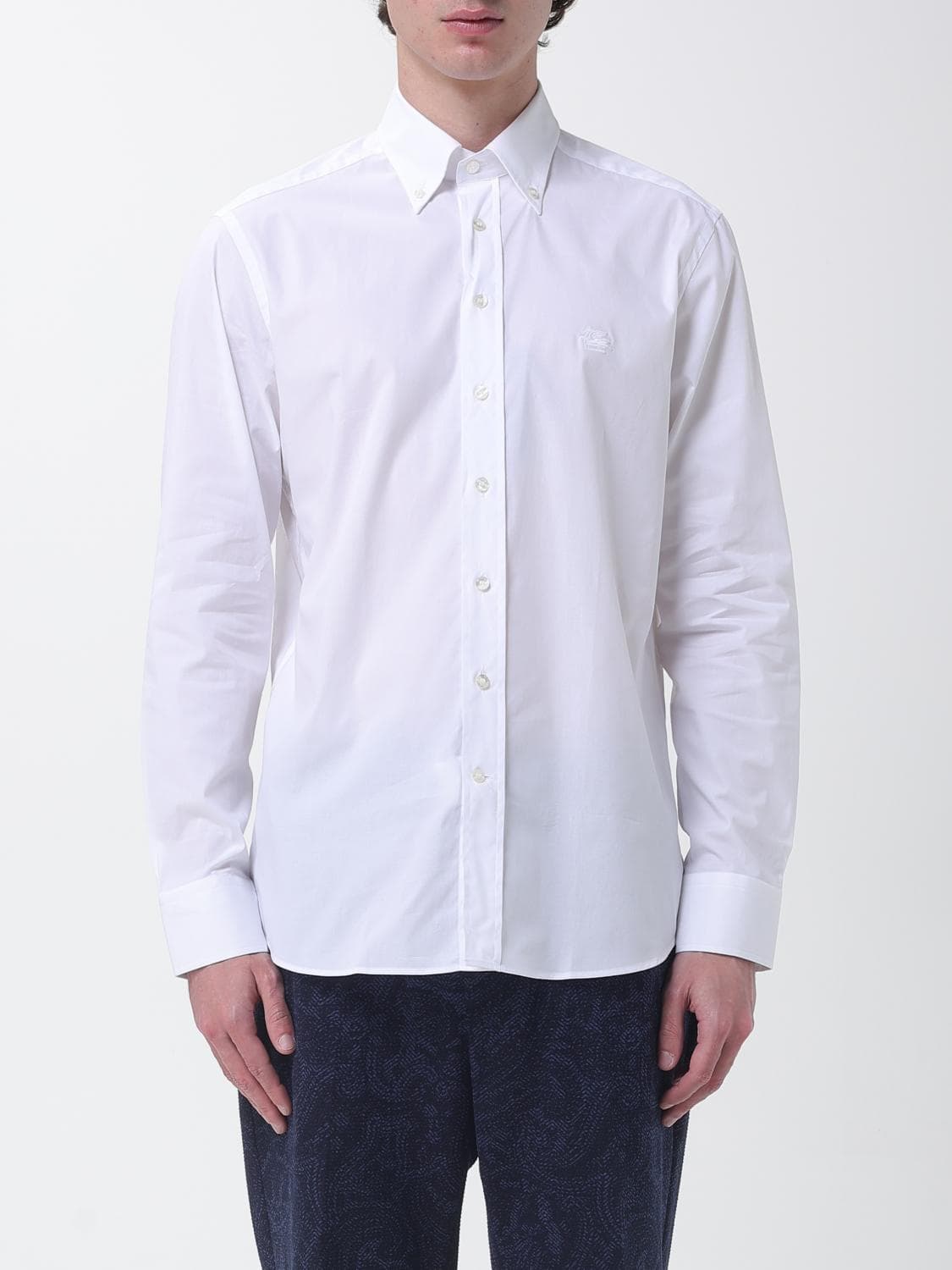 Etro Classic Stretch Cotton Shirt