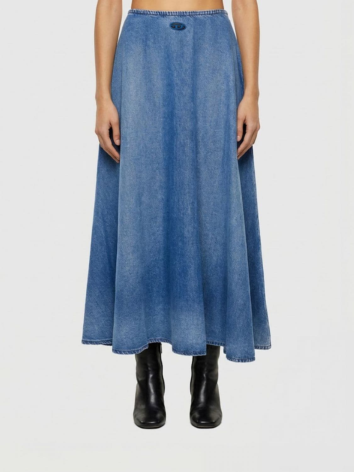 Diesel Oval D Denim Skirt