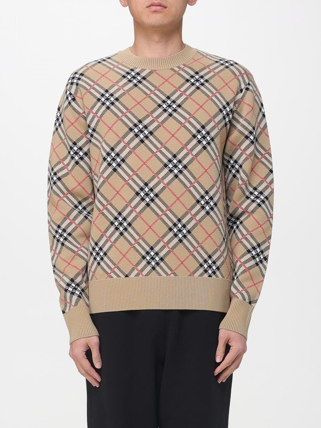 Burberry Cotton and Wool Crew-Neck Pullover