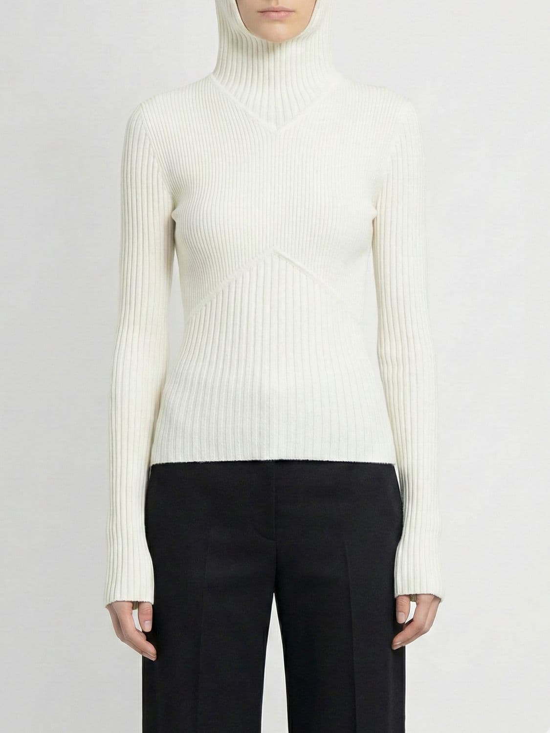 Andreadamo Cotton Balaclava Top
