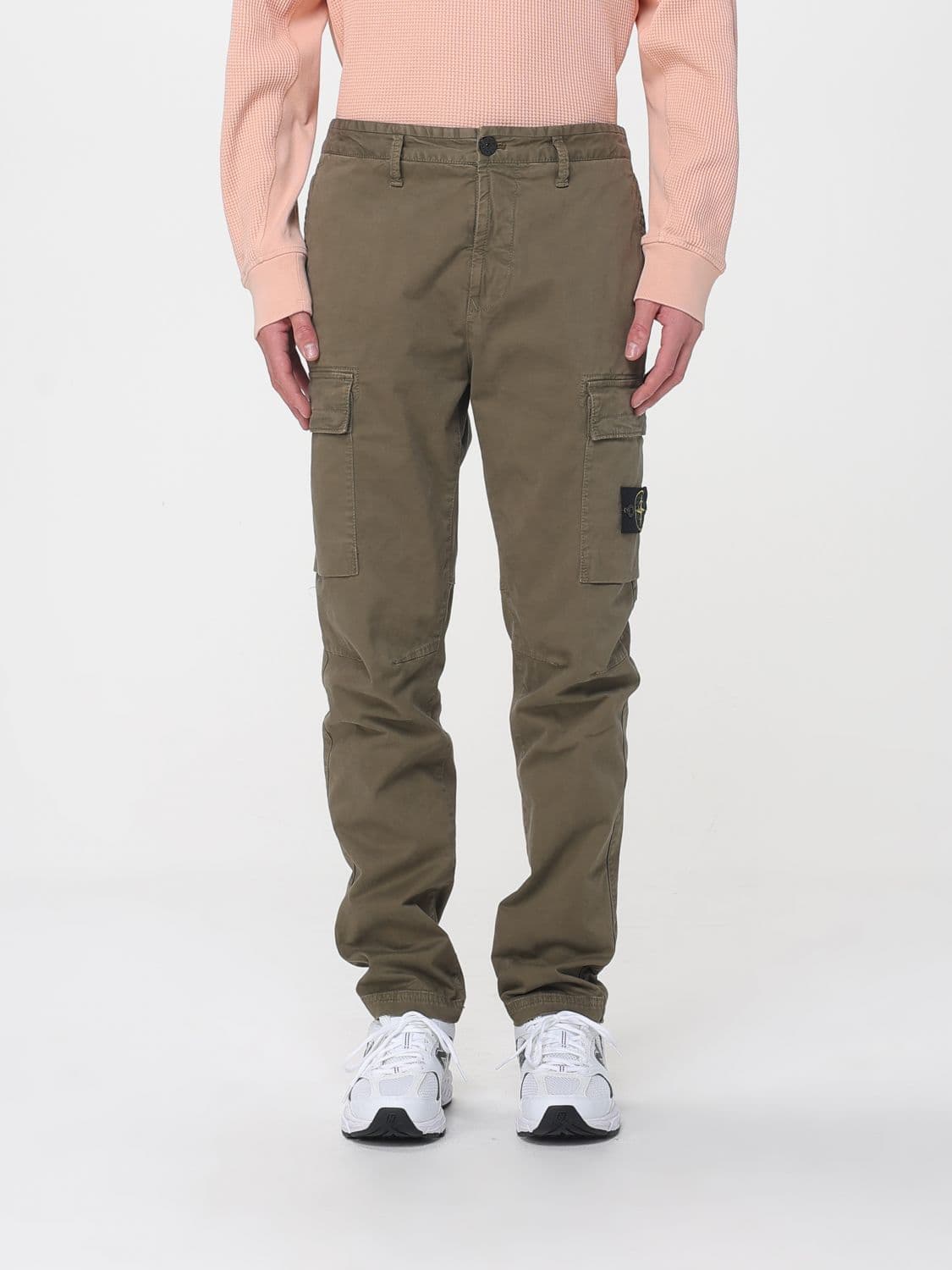 Stone Island Cotton Cargo Trousers