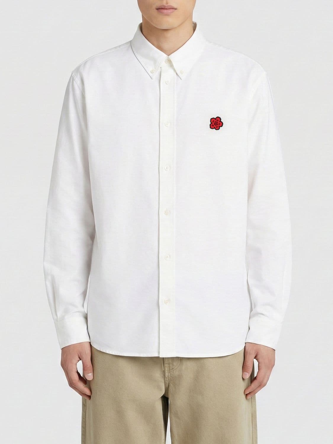 Kenzo Classic Cotton Shirt with Boke Flower