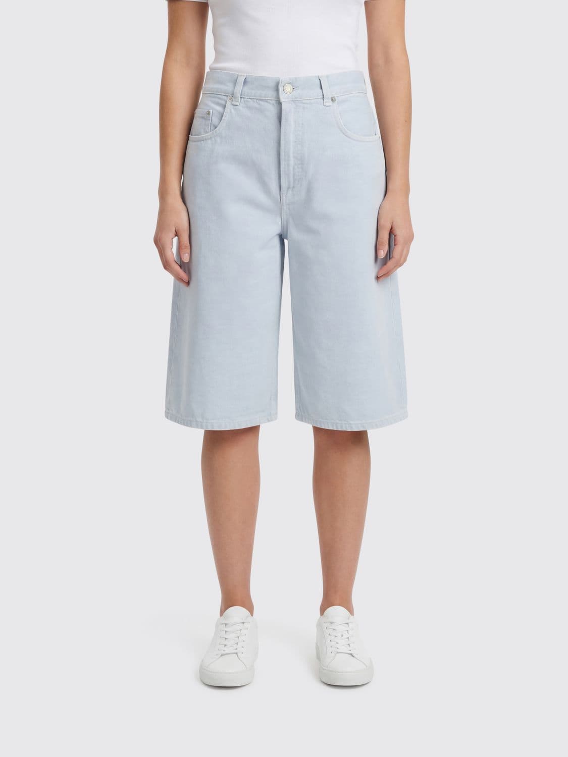 Haikure Cotton Denim Shorts