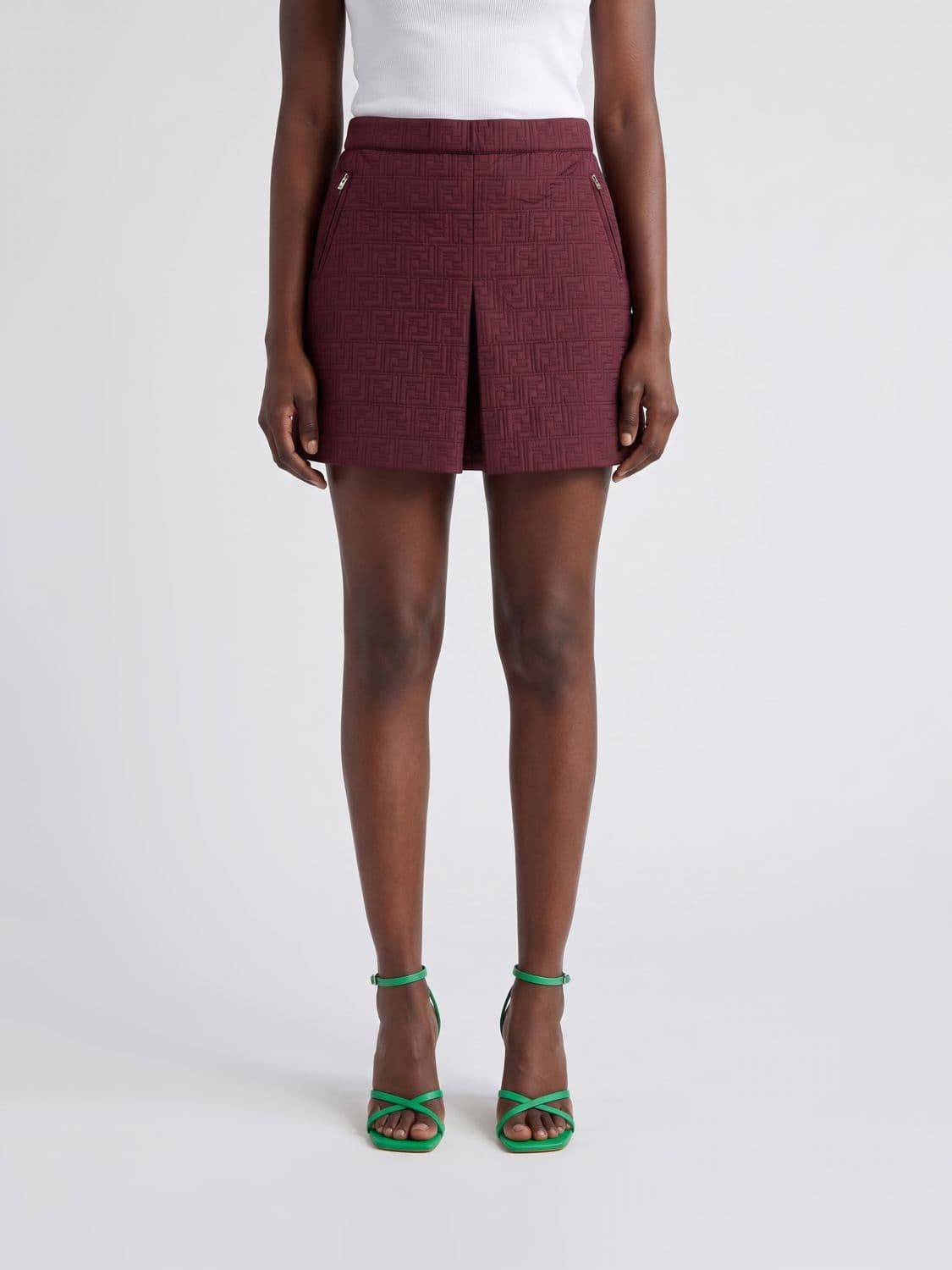 Fendi FF Nylon Mini Skirt